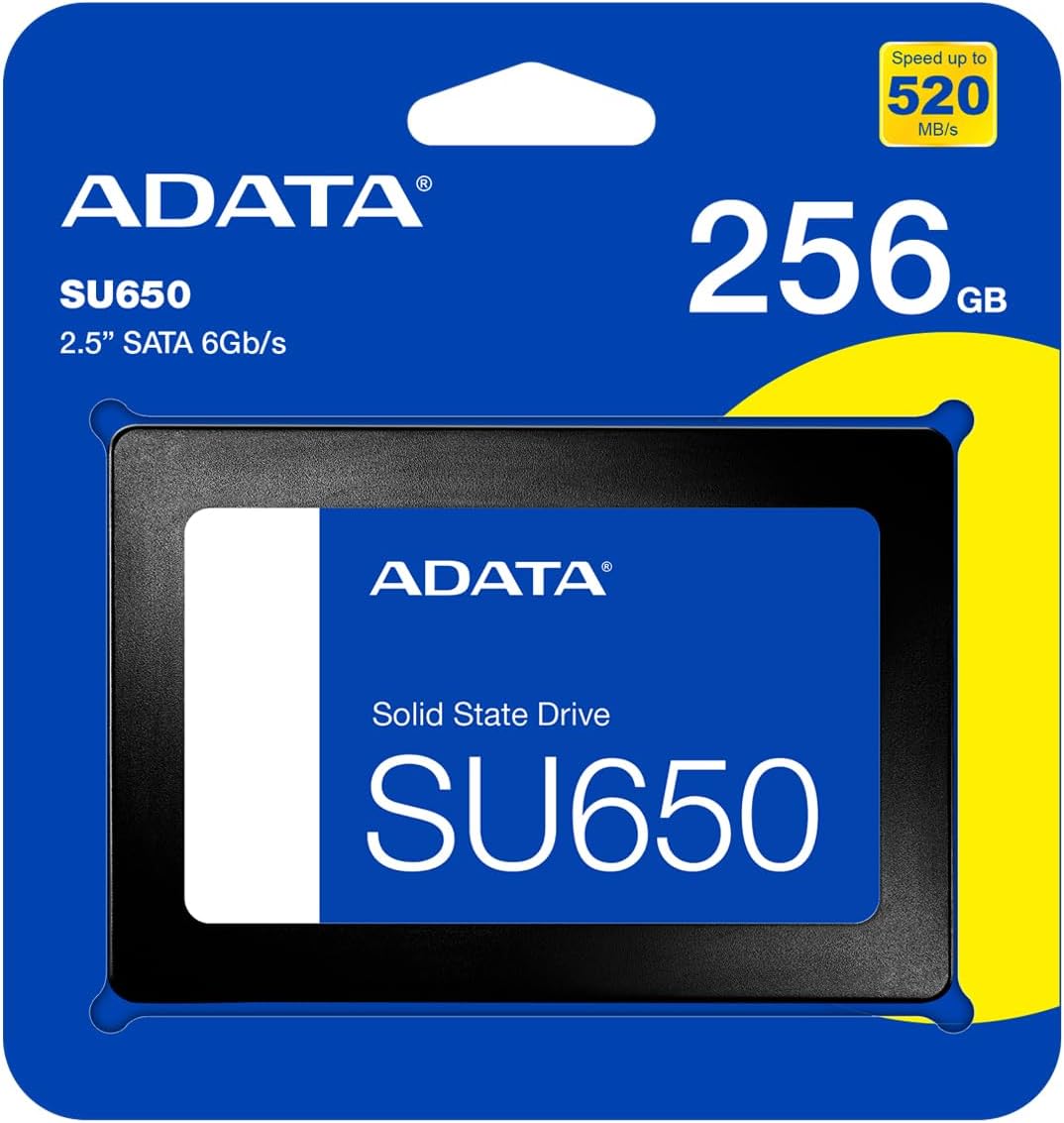 ADATA SATA SSD 2.5 Inch SU650 Solid State Drive 256GB ADATA SATA SSD 2.5 Inch SU650 Solid State Drive 256GB